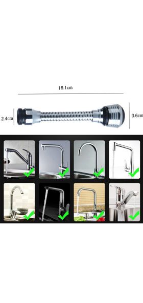 Kitchen Gadgets 2 Modes 360 Rotatable Bubbler High Pressure Faucet Extender Water Saving Bathroom Kitchen Accessories Supplies