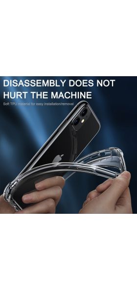 Luxury Transparent Shockproof Silicone Case For iPhone 11 X Xr Xs Max Case 12 11 Pro Max 8 7 6s Plus SE Case Silicone Back Cover