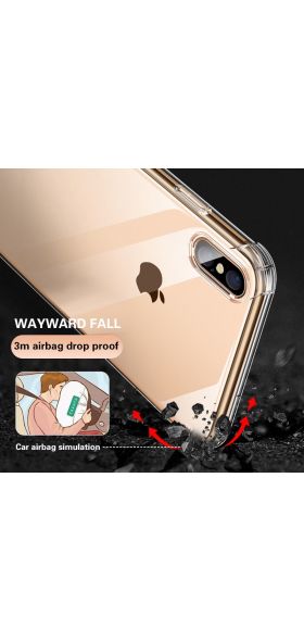 Luxury Transparent Shockproof Silicone Case For iPhone 11 X Xr Xs Max Case 12 11 Pro Max 8 7 6s Plus SE Case Silicone Back Cover