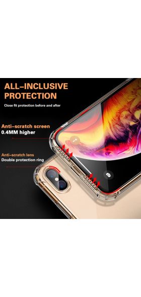 Luxury Transparent Shockproof Silicone Case For iPhone 11 X Xr Xs Max Case 12 11 Pro Max 8 7 6s Plus SE Case Silicone Back Cover