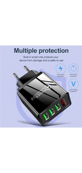 Quick Charger 3.04.0 USB Charger For iphone Samsung Tablet EU US Plug Wall Mobile Phone Charger Adapter Fast Charging Adapter