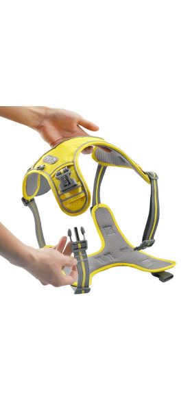 Reflective Nylon Pet Dog Harness Dog Padded Vest Adjustable Chest Strap Safety Lead All Weathers For large medium small Dogs