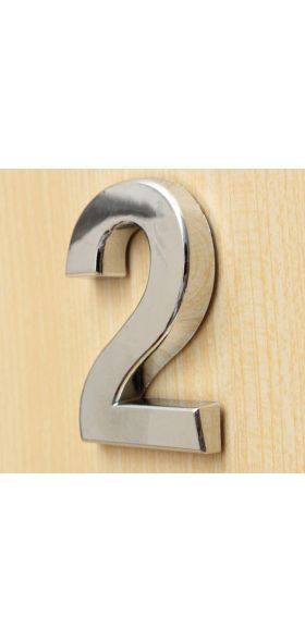 Sale 5cm 3D Digits 0-9 Number Sticker Plate Sign Hotel Silvery Door Number Plaque Modern Plated House Home Decor