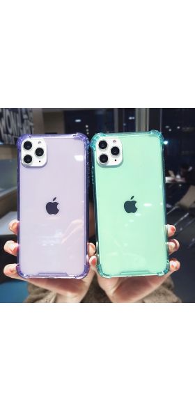 Transparent Shockproof Case for iPhone 12 Mini 11 Pro Max XS XR X 6S 7 8 Plus Clear Anti-Knock Phone Shell Soft TPU Back Cover