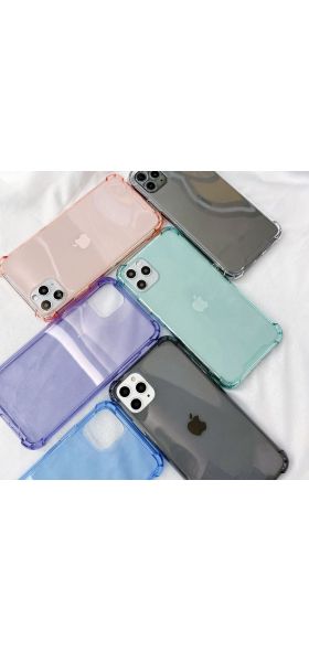 Transparent Shockproof Case for iPhone 12 Mini 11 Pro Max XS XR X 6S 7 8 Plus Clear Anti-Knock Phone Shell Soft TPU Back Cover