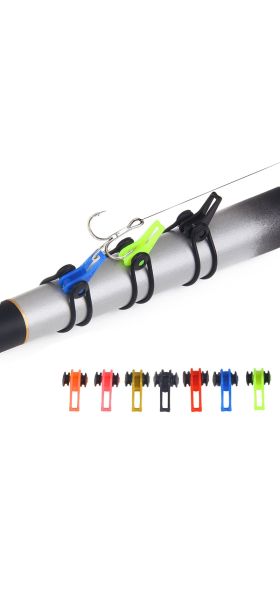 10pcs Plastic Fishing Hook Secure Keeper Holder Lure Accessories Jig Hooks Safe Keeping For Fishing Rod Tool Bait Casting