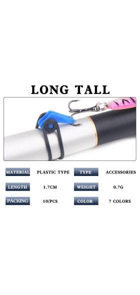 10pcs Plastic Fishing Hook Secure Keeper Holder Lure Accessories Jig Hooks Safe Keeping For Fishing Rod Tool Bait Casting