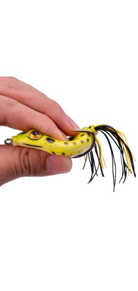 1Pcs 14g 12.5g 8g Top Water Ray Frog Shape Minnow Crank wobbler for Fly Fishing Soft Tube Bait Japan Plastic