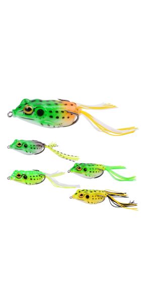 1Pcs 14g 12.5g 8g Top Water Ray Frog Shape Minnow Crank wobbler for Fly Fishing Soft Tube Bait Japan Plastic