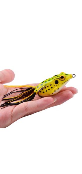 1Pcs 14g 12.5g 8g Top Water Ray Frog Shape Minnow Crank wobbler for Fly Fishing Soft Tube Bait Japan Plastic