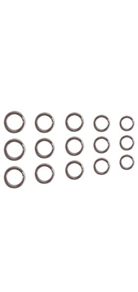 200PCs Connecting Fishing Rings Sets Stainless Steel Split Rings Hard Bait Lure Accessories Tackle High Strengthen O ring