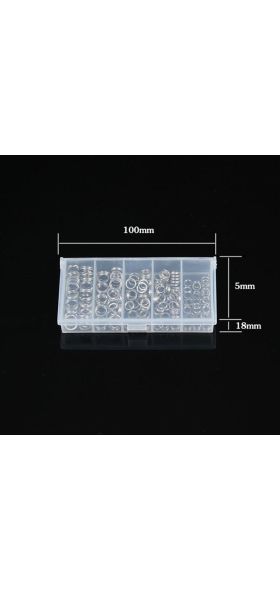 200PCs Connecting Fishing Rings Sets Stainless Steel Split Rings Hard Bait Lure Accessories Tackle High Strengthen O ring