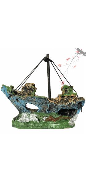 2019 Hot Aquarium Fish Tank Landscape Pirate Ship Wreck Ship Decor Resin Boat Ornament Aquarium Accessories Decoration #Y5