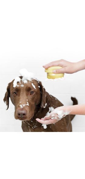 Bathroom  Puppy Big Dog Cat Bath Massage Gloves Brush Soft Safety Silicone Pet Accessories for Dogs Cats Tools Mascotas Products