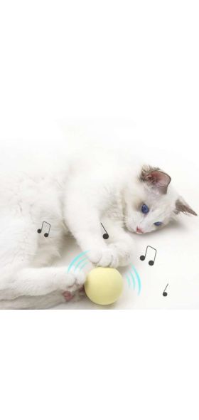 Cat Toys New Gravity Ball Smart Touch Sounding Toys Interactive Pet Toys Squeak Toys Ball