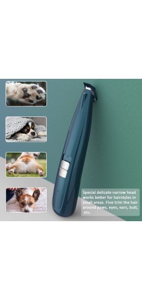 Dog Grooming Clippers Cordless Cat and Small Dogs Clipper Low Noise Electric Pet Trimmer for Trimming The Hair Around Paws