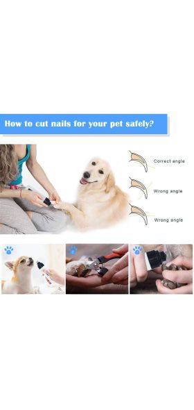 Dog Nail clipper for dogs nail clippers pet grinder short unhas gato for cats Nail Clipper USB Animal Grooming Trimmer Low Noise