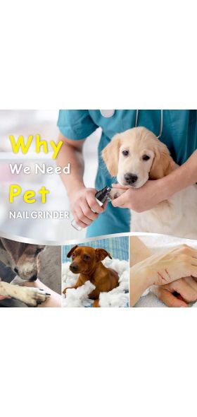 Dog Nail clipper for dogs nail clippers pet grinder short unhas gato for cats Nail Clipper USB Animal Grooming Trimmer Low Noise