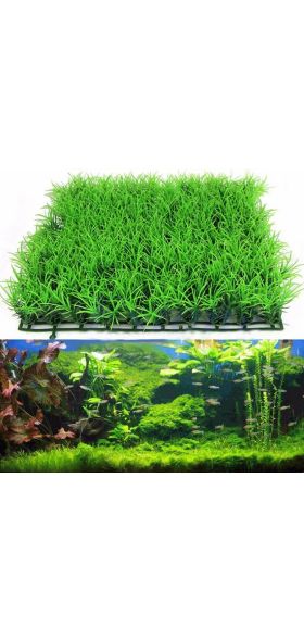 Eco-Friendly  Aquarium Ornaments Artificial Water Plastic Green Grass Plant Lawn Aquatic Aquarium Fish Tank Decor