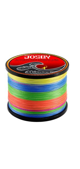 JOSBY Pesca Fly Fishing Line 8 Strand PE Carp Braided Wire Peche Sea Spinning Multifilamento Cord 12~120LB 1000M 500M 300M 150M