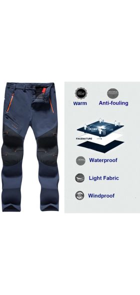 Men Oversized Plus size Winter Softshell Fleece Outdoor Pants Trekking Fish Camp Climb Hiking Ski Warm Travel Trousers Free ship