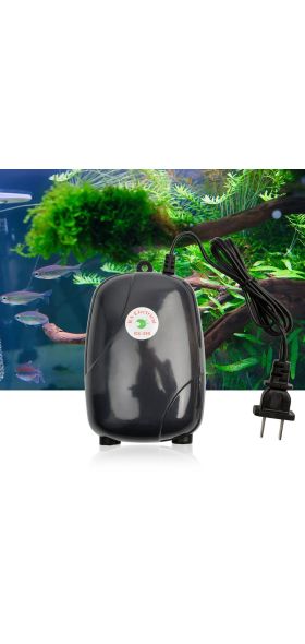 NICREW Aquarium Air Pump Fish Tank Mini Compressor Single Double Outlet with Check Valve Tube Aquatic Accessories 220V 3W 5W