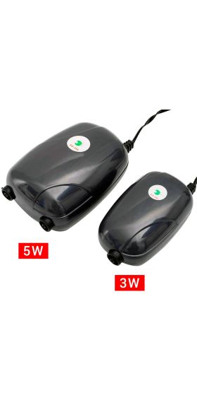 NICREW Aquarium Air Pump Fish Tank Mini Compressor Single Double Outlet with Check Valve Tube Aquatic Accessories 220V 3W 5W