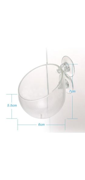 Nicrew Aquarium decoration fish tank Mini Crystal Glass Pot Polka Water potted planting cylinder cup aquarium accessories