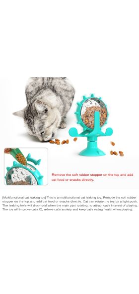Original Treat Leaking Cat Toy Interactive Rotatable Wheel Toy for Cats Kitten Dogs Pet Products Accessories for Dropshipping