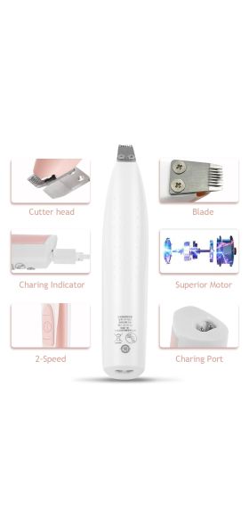 Pet Dog Hair Grooming Machine Electrical USB Charging Trimmer for Pet Cat Dog Face Foot Ear Butt Hair Shaver Low Noise Haircut T