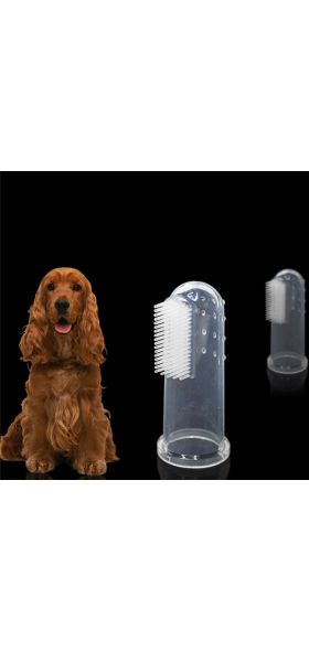 Pet Finger Super Soft Toothbrush French Bulldog Teddy Dog Brush Bad Breath Tartar Teeth Tool Cat Cleaning Supplies Accessories