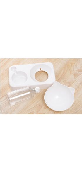 Pet cat Bowl Automatic water Feeder Dog Cat Food Bowl Water Dispenser Double Bowl Drinking Raised Stand Dish Bowls Pet supply