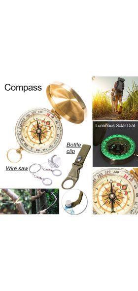 Survival kit set military outdoor travel mini camping tools aid kit emergency multifunct survive Wristband whistle blanket knife