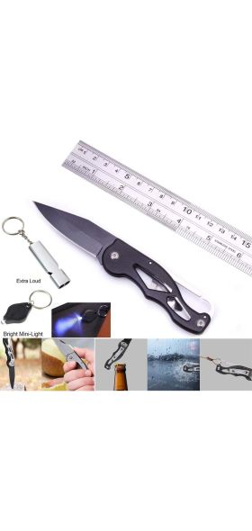 Survival kit set military outdoor travel mini camping tools aid kit emergency multifunct survive Wristband whistle blanket knife
