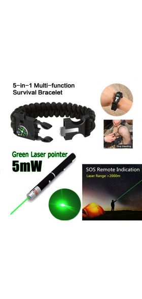 Survival kit set military outdoor travel mini camping tools aid kit emergency multifunct survive Wristband whistle blanket knife