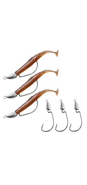 Thkfish Lead Head Fishing Hooks 5g 7g 10g 14g Bullet Jig Head hooks Sliver Weedless Offset Worm Hooks Texas Rigs Accessories