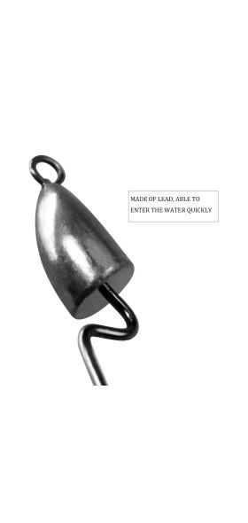 Thkfish Lead Head Fishing Hooks 5g 7g 10g 14g Bullet Jig Head hooks Sliver Weedless Offset Worm Hooks Texas Rigs Accessories