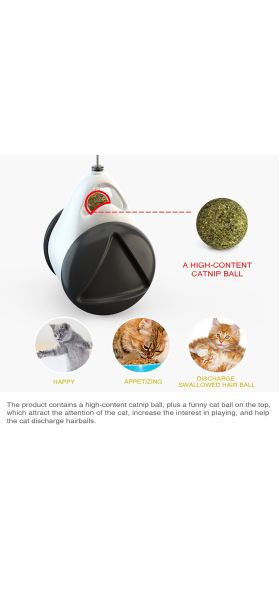 Tumbler Swing Toys for Cats Kitten Interactive Balance Car Cat Chasing Toy With Catnip Funny Pet Products for Dropshipping