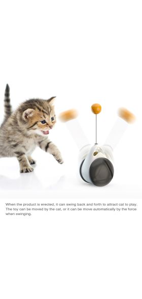 Tumbler Swing Toys for Cats Kitten Interactive Balance Car Cat Chasing Toy With Catnip Funny Pet Products for Dropshipping
