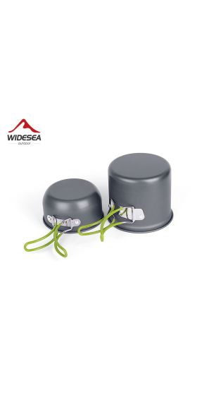 Ultralight Camping Cookware Utensils outdoor tableware set Hiking Picnic Backpacking Camping Tableware Pot Pan 1-2persons