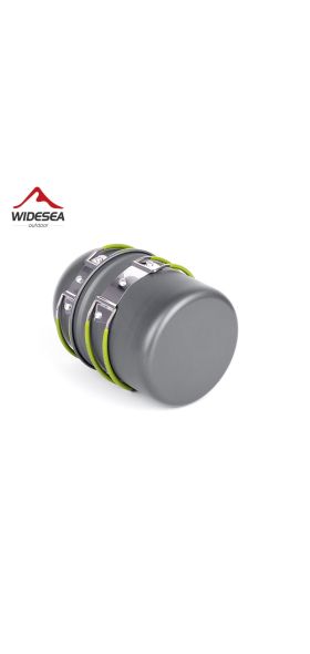 Ultralight Camping Cookware Utensils outdoor tableware set Hiking Picnic Backpacking Camping Tableware Pot Pan 1-2persons