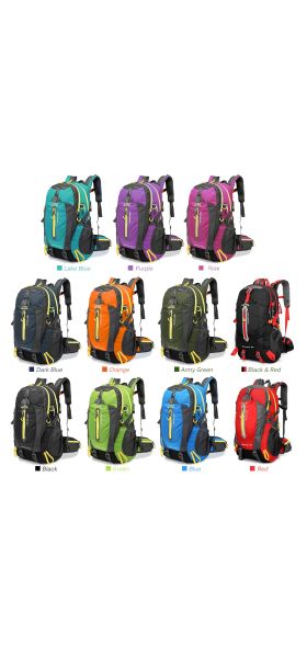 Waterproof Climbing Backpack Rucksack 40L Outdoor Sports Bag Travel Backpack Camping Hiking Backpack Women Trekking Bag For Men