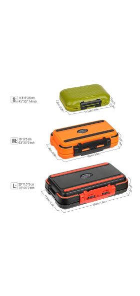 Waterproof Fishing Tackle Box Double-Sided Bait Lure Box Fish Hook Hook Up Storage Box Carp Fly Fishing Accessories Fishing Box