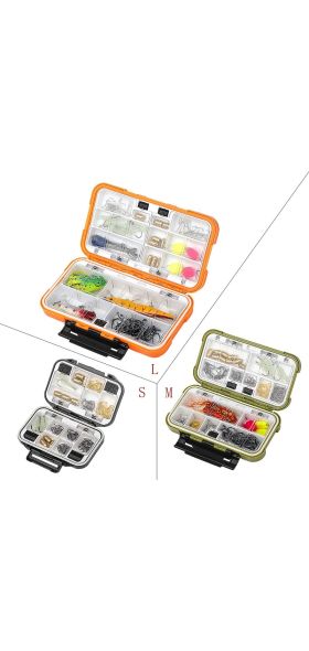 Waterproof Fishing Tackle Box Double-Sided Bait Lure Box Fish Hook Hook Up Storage Box Carp Fly Fishing Accessories Fishing Box