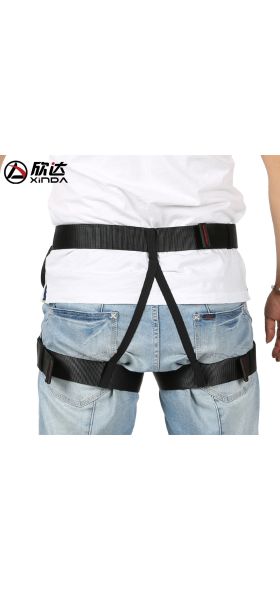 Xinda Professional Outdoor Sports Safety Belt Rock Mountain Climbing Harness Waist Support Half Body Harness Aerial Survival
