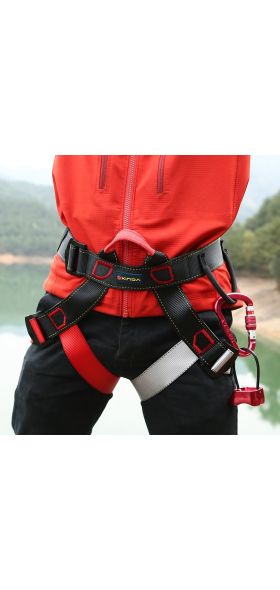 Xinda Professional Outdoor Sports Safety Belt Rock Mountain Climbing Harness Waist Support Half Body Harness Aerial Survival