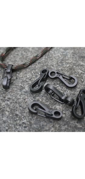 10 Pcs Equipment Survival EDC Paracord Carabiner Snap Mini SF Spring Clip Camping Hiking Hook Backpack Tactical Buckle Clip