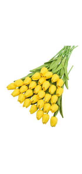 31Pcs Tulips Artificial Flower Real Touch Tulipe Flowers Fake Flowers Wedding Decoration Flowers Christmas Home Garden Decor