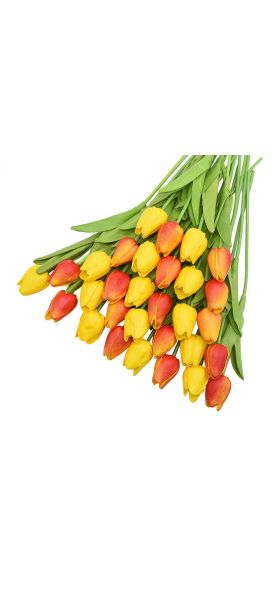 31Pcs Tulips Artificial Flower Real Touch Tulipe Flowers Fake Flowers Wedding Decoration Flowers Christmas Home Garden Decor