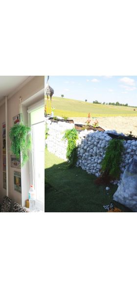 Artificial Plant Vines Wall Hanging Rattan Leaves Branches Outdoor Garden Home Decoration Plastic Fake Silk Leaf Green Plant Ivy